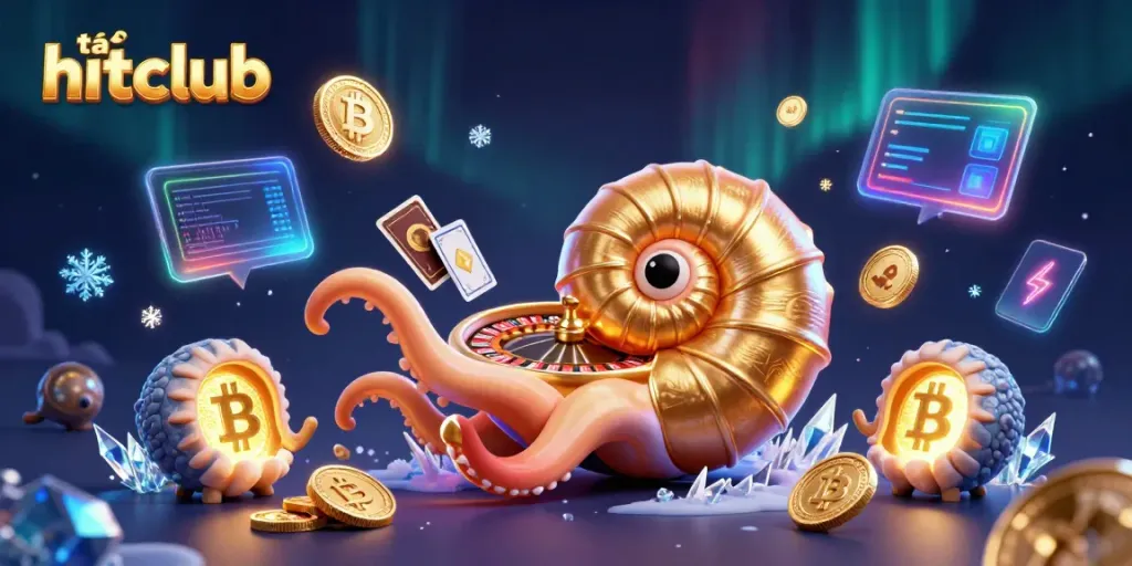 Experience the thrill of tải hitclub with our enchanting casino illustration, showcasing dynamic gaming elements.