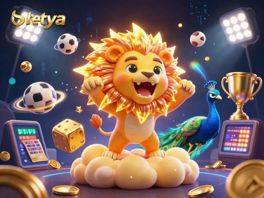 Engage in thrilling gaming adventures at Betya with vibrant 3D casino elements.